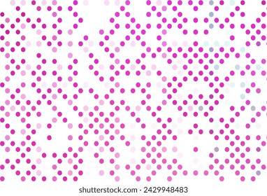 Light Pink vector background with bubbles. Blurred decorative design in abstract style with bubbles. Pattern for beautiful websites.