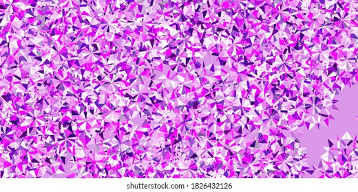 Light pink vector background with christmas snowflakes. Simple abstract illustration with ice, snow, snowflakes. New year websites pattern.