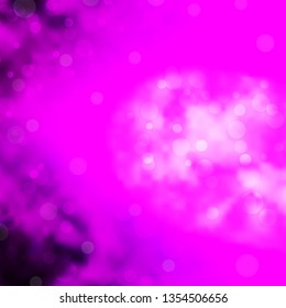 Light Pink vector background with circles. Abstract decorative design in gradient style with bubbles. Pattern for websites, landing pages.