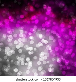 Light Pink vector background with circles. Modern abstract illustration with colorful circle shapes. Pattern for booklets, leaflets.