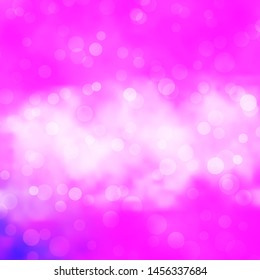 Light Pink vector background with circles. Abstract colorful disks on simple gradient background. Pattern for wallpapers, curtains.