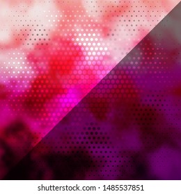 Light Pink vector background with circles. Modern abstract illustration with colorful circle shapes. New template for your brand book.