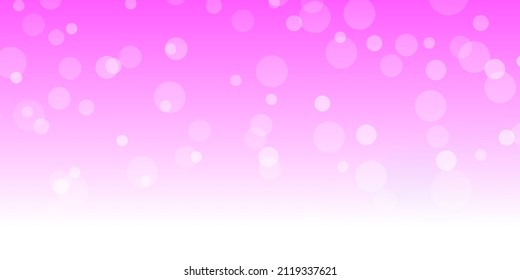 Light Pink vector background with circles. Abstract colorful disks on simple gradient background. Pattern for wallpapers, curtains.