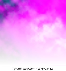 Light Pink vector background with clouds. Abstract colorful clouds on gradient illustration. Pattern for your booklets, leaflets.