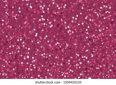 Light Pink vector background with colored stars. Blurred decorative design in simple style with stars. Best design for your ad, poster, banner.