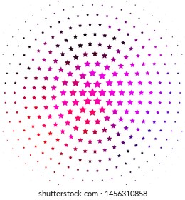 Light Pink vector background with colorful stars. Colorful illustration with abstract gradient stars. Best design for your ad, poster, banner.