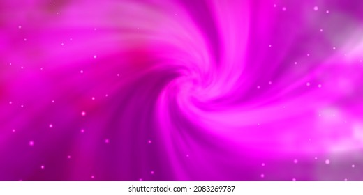 Light Pink vector background with colorful stars. Colorful illustration in abstract style with gradient stars. Theme for cell phones.