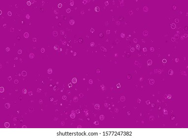 Light Pink vector background with cuisine gourmet. Abstract background with colorful Fast Food illustrations. Pattern for ad, booklets, leaflets of restaurants.