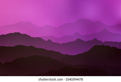 Light Pink vector background with curved circles. Colorful abstract illustration with gradient lines. The elegant pattern for brand book.