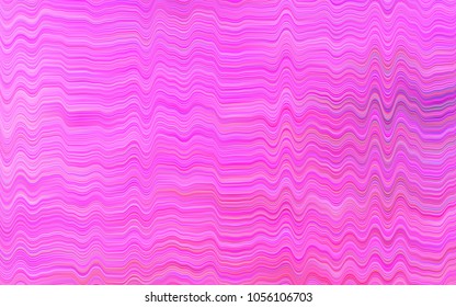 Light Pink vector background with curved circles. Brand-new colored illustration in marble style with gradient. The best blurred design for your business.
