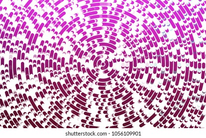 Light Pink vector background with curved circles. Blurred geometric sample with gradient bubbles.  Brand-new design for your ads, poster, banner.