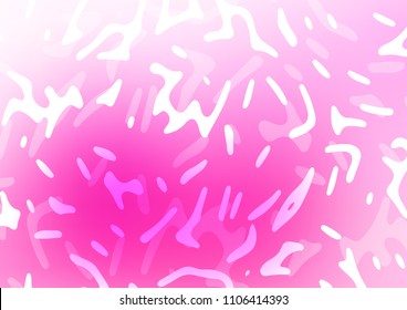 Light Pink vector background with curved circles. An elegant bright illustration with gradient. A completely new marble design for your business.