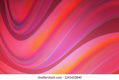 Light Pink vector background with curved circles. Colorful abstract illustration with gradient lines. Textured wave pattern for backgrounds.