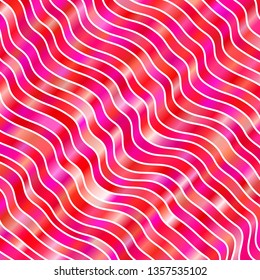Light Pink vector background with curved lines. Gradient illustration in simple style with bows. Pattern for busines booklets, leaflets