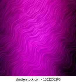 Light Pink vector background with curved lines. Colorful geometric sample with gradient curves.  Design for your business promotion.