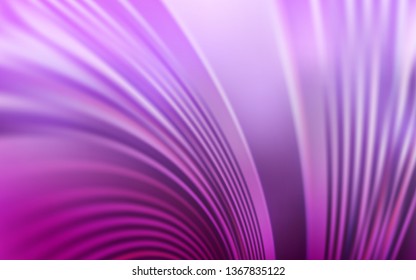 Light Pink vector background with curved lines. A circumflex abstract illustration with gradient. The best colorful design for your business.