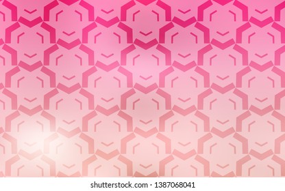 Light Pink vector background with curved lines. A sample with colorful lines, shapes. Template for cell phone screens.