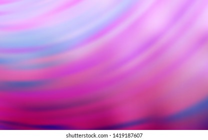 Light Pink vector background with curved lines. Brand new colorful illustration in simple style. Abstract design for your web site.
