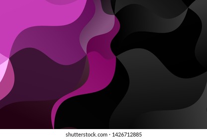 Light Pink vector background with curved circles. A vague circumflex abstract illustration with gradient. A new texture for your  ad, booklets, leaflets.