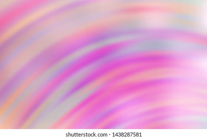 Light Pink vector background with curved lines. Creative illustration in halftone style with gradient. The best colorful design for your business.