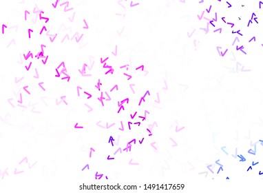 Light Pink vector background with curved lines. A shining illustration, which consists of curved lines. A completely new template for your design.