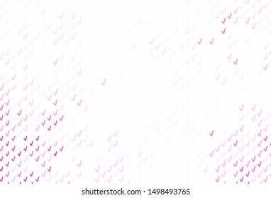 Light Pink vector background with curved lines. Colorful illustration in simple style with gradient. Template for cell phone screens.