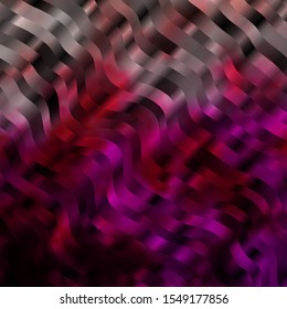 Light Pink vector background with curved lines. Brand new colorful illustration with bent lines. Pattern for business booklets, leaflets