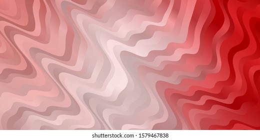 Light Pink vector background with curved lines. Bright illustration with gradient circular arcs. Best design for your posters, banners.