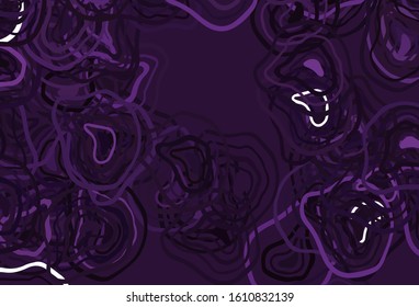 Light Pink vector background with curved lines. A sample with colorful lines, shapes. Elegant pattern for a brand book.
