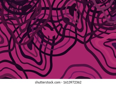 Light Pink vector background with curved lines. An elegant bright illustration with gradient. A new texture for your  ad, booklets, leaflets.