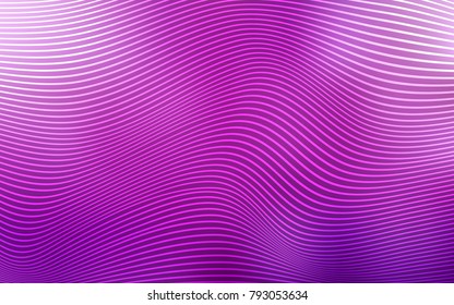 Light Pink vector background with curved lines. A completely new color illustration in a vague style. A new texture for your  ad, booklets, leaflets.