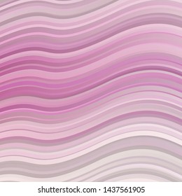 Light Pink vector background with curves. Colorful illustration in abstract style with bent lines. Design for your business promotion.