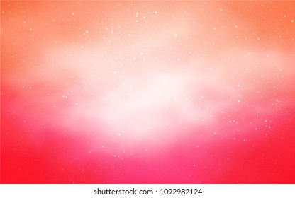 Light Pink vector background with galaxy stars. Modern abstract illustration with Big Dipper stars. Best design for your ad, poster, banner.