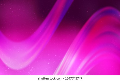 Light Pink vector background with galaxy stars. Shining illustration with sky stars on abstract template. Pattern for astrology websites.