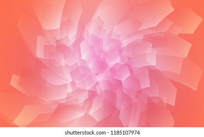 Light Pink vector background with hexagons. Design in abstract style with hexagons. New template for your brand book.