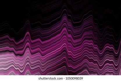 Light Pink vector background with lamp shapes. Glitter abstract illustration with wry lines. New composition for your brand book.