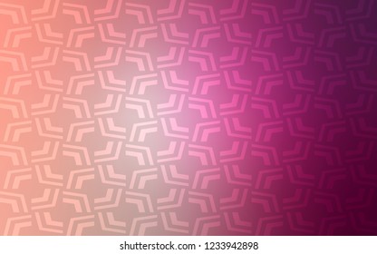 Light Pink vector background with lamp shapes. Modern gradient abstract illustration with bandy lines. Textured wave pattern for backgrounds.