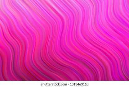 Light Pink vector background with lava shapes. Glitter abstract illustration with wry lines. A completely new template for your business design.