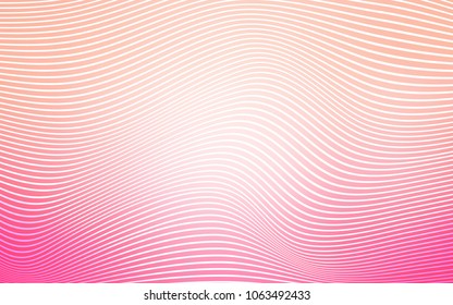 Light Pink vector background with lines. Colorful illustration in abstract cranked style with gradient. Brand-new style for your business design.