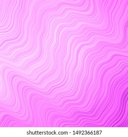 Light Pink vector background with lines. Colorful illustration, which consists of curves. Best design for your ad, poster, banner.