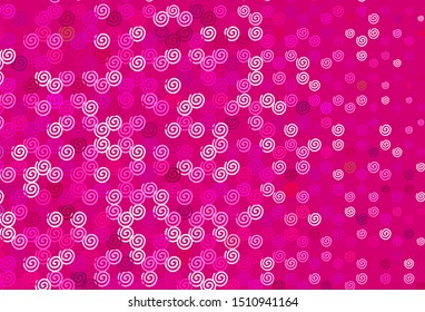 Light Pink vector background with lines. Colorful illustration in abstract style with gradient. Template for cell phone screens.