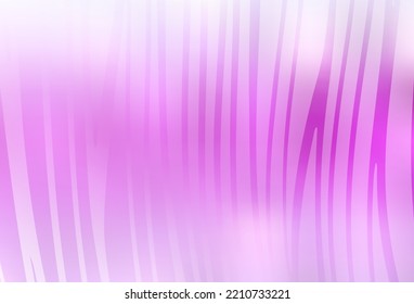 Fondo vectorial rosa claro con líneas. Ilustración colorida en estilo abstracto con gradiente. Plantilla sencilla para su diseño.