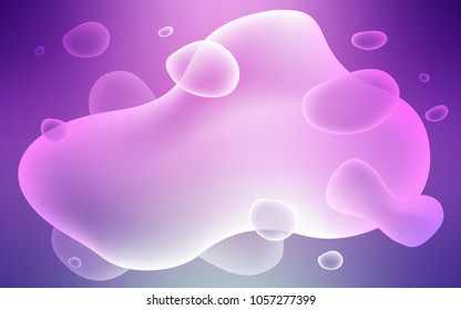 Light Pink vector background with liquid shapes. A completely new color illustration in memphis style. Pattern for your business design.