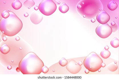 Light Pink vector background with liquid shapes. Modern gradient abstract illustration with bandy lines. A completely new memphis design for your business.