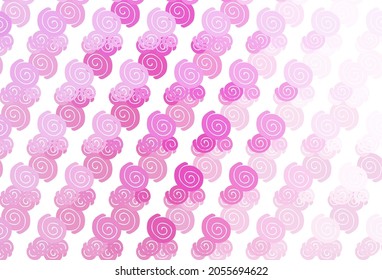 Light Pink vector background with liquid shapes. A vague circumflex abstract illustration with gradient. New composition for your brand book.