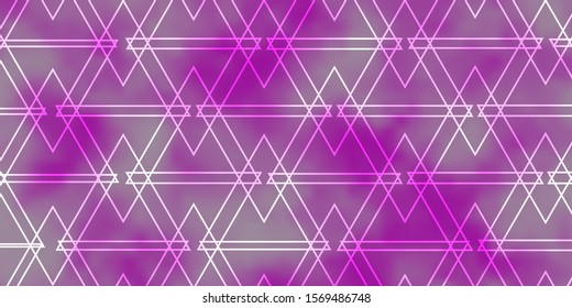 Light Pink vector background with polygonal style. Glitter abstract illustration with triangular shapes. Pattern for websites.