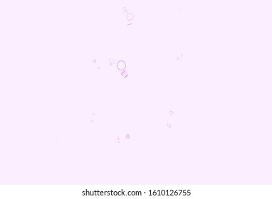 Light Pink vector background with polygonal style with circles. Illustration with set of colorful circles, triangles. Modern template for landing page.