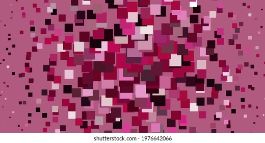 Light Pink vector background in polygonal style. Colorful illustration with gradient rectangles and squares. Modern template for your landing page.