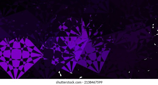 Light Pink vector background with polygonal forms. Web material illustration with colorful abstract triangles. Landing pages material.