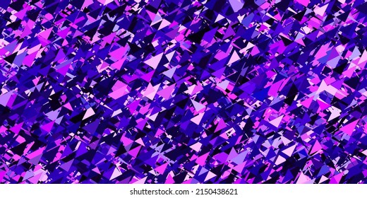 Light pink vector background with polygonal forms. Triangle shapes with colorful gradient in abstract style. Design for your wallpapers.